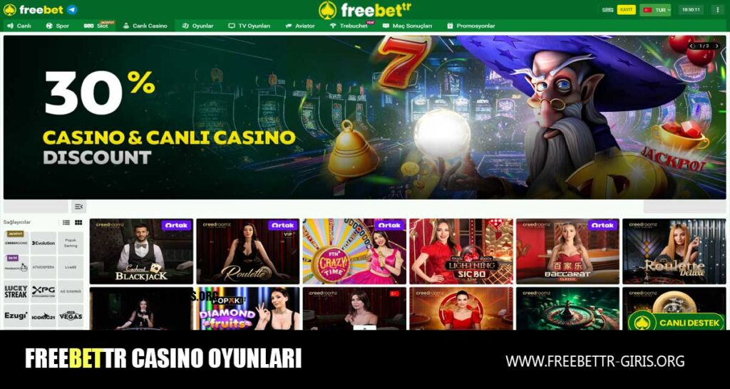 Freebettr Casino Oyunları