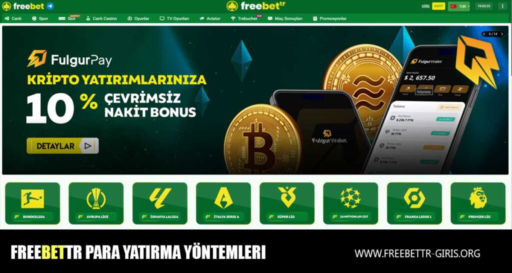 Freebettr Giriş Para Yatırma Yöntemleri