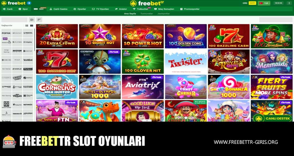 freebettr Slot Oyunları